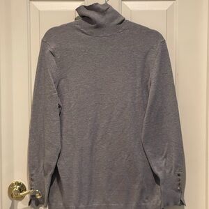 Gray Turtleneck Sweater
